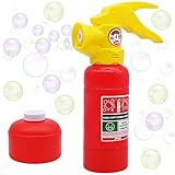 JOYIN Automatic Bubble Maker Fire Extinguisher Bubble Blower Machine with Bubble Solution (100 ml) for Kids, Indoor and Outdoor Play, Summer Themed Party and Birthday Gift