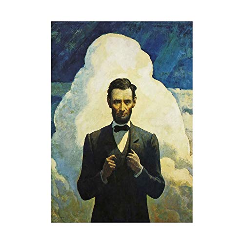 Wee Blue Coo Politics President Abraham Lincoln 1940 Nc Wyeth Picture Wall Art Print