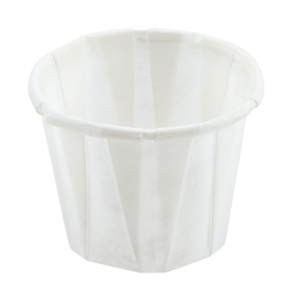 250 x 2oz Disposable White Paper Souffle Ramekins/Portion Pots/Sauce Pots for Condiments or Medicines by Genpack