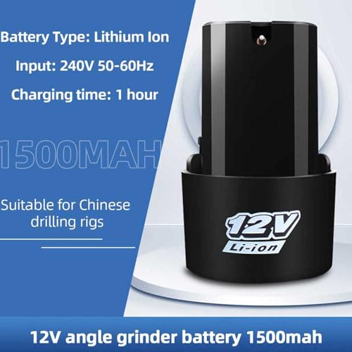 Image of 12V Universal Rechargeable Lithium-Ion Replacement Battery for Cordless Drill Scerwdriver Drilling Machines OD121 (1Pcs 12V Lithium-ion Battery 1.5Ah)