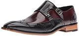 Stacy Adams Men's Brewster Double Monk Strap Wingtip Slip-On Loafer