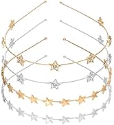 Beaupretty 4 Pieces Star Headbands Rhinestones Decorative Star Hairbands Fashion Alloy Five-point...