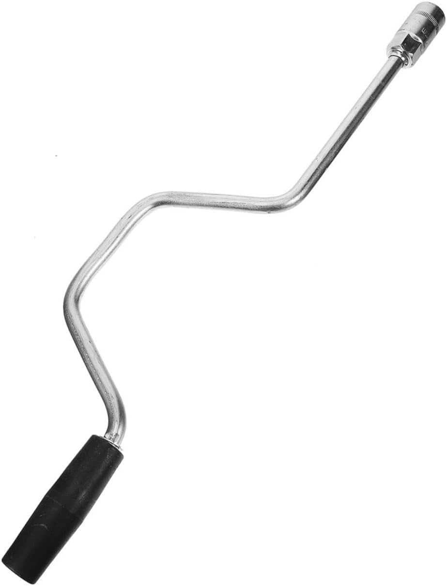 Trailer Jack Hand Crank 60cm Heavy Duty Scissor Lift Handle for Rv Pop up Camper Truck Trailer Stabilizer Replacement Accessory