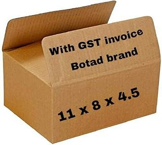 BOTAD? 3 Ply Corrugated Brown Box/Shipping Boxes/Packaging Boxes 11 inch x 8 inch x 4.5 inch (50) Price In India