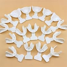 Dental Impression Trays Autoclavable Teeth Holder Edentulous Jaws Impression Trays, Dental Lab Tool 17pcs/Set