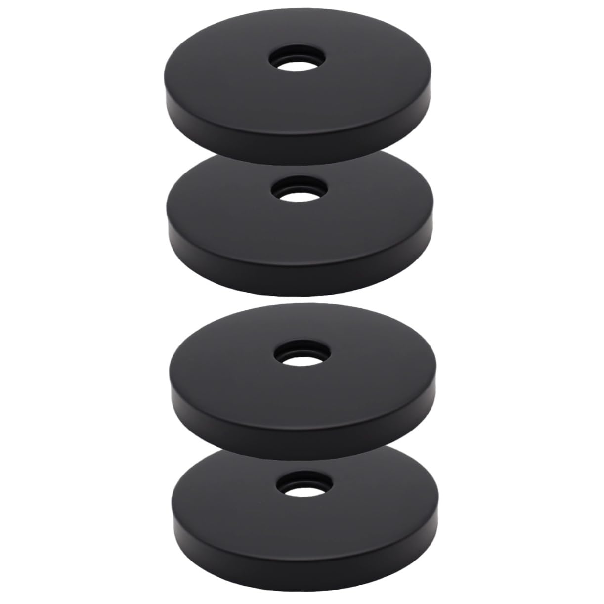 Assiette d'estucheon Lurrose en acier inoxydable 304 noir mat pour finition premium