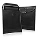 BoxWave Case Compatible with Onyx International Boox M90 - Nero Leather Envelope, Leather Wallet Style Flip Cover