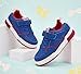 LUCKY STEP Kid's Slip On Sneaker Comfort Casual Running Tennis School Low Top Sneaker Strap Athletic Walking Shoes for Children/Boys/Girls (Royal Blue,Little Kids 13)