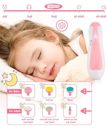 Baby Grooming and Healthcare Kit, Portable Baby Safety Care Set with Hair Brush Comb Nail Clipper Nasal Aspirator for Nursery Newborn Infant Girl Boy (27 in 1, Pink) - Thumbnail 2