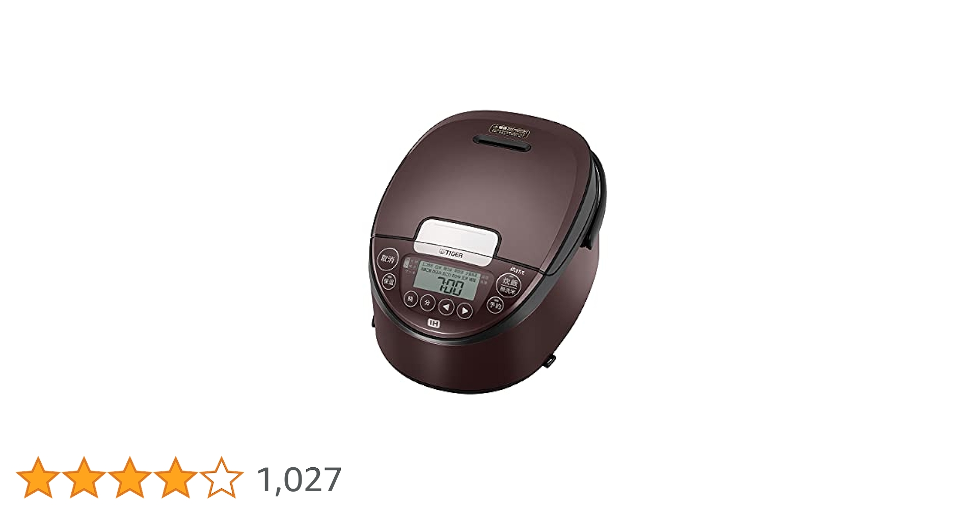 タイガー魔法瓶 JPW-C180TD 一升(10合) ダークブラウン Amazon | タイガー魔法瓶 JPW-C180TD ダークブラウン | タイガー