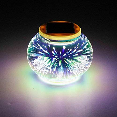 Flameer 2 Peças Cor Mudança Mosaico Luzes Solares Bola De