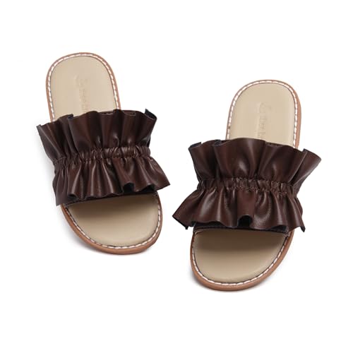 Image of THEE BRON Girls Cute Slip-On Slippers Stylish Sandals for Toddlers & Kids