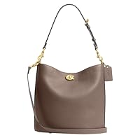 Coach Women's Willow Soft Bucket Bag, B4/Dark Stone, One Size