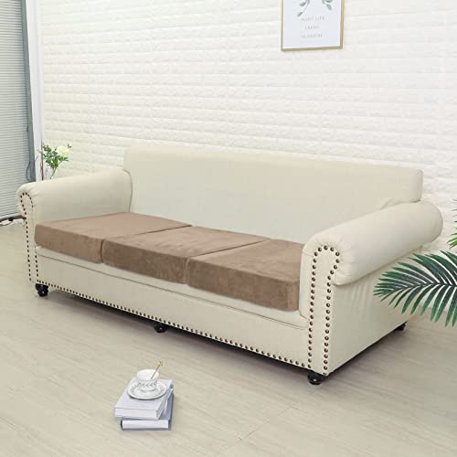 Jonuiony 2023 New Wear-Resistant Universal Sofa Cover, Stretch Velvet Separate Couch Cushion Slipcovers, L Shape Sofa Chaise Covers For Both Left/Right Sectional Couch (Camel,Back Cover) #TOP2