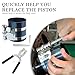 Car Engine Piston Ring Compressor Tool for 60-150mm,Piston Ring Compressor Kit with Piston Ring Pliers Install&Remove Piston Ring,Ring Compressor with Adjustable Screw