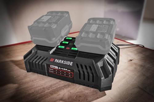 Parkside Cargador Doble con batería de 20 V PDSLG 20 B1, 2 x 4,5 A
