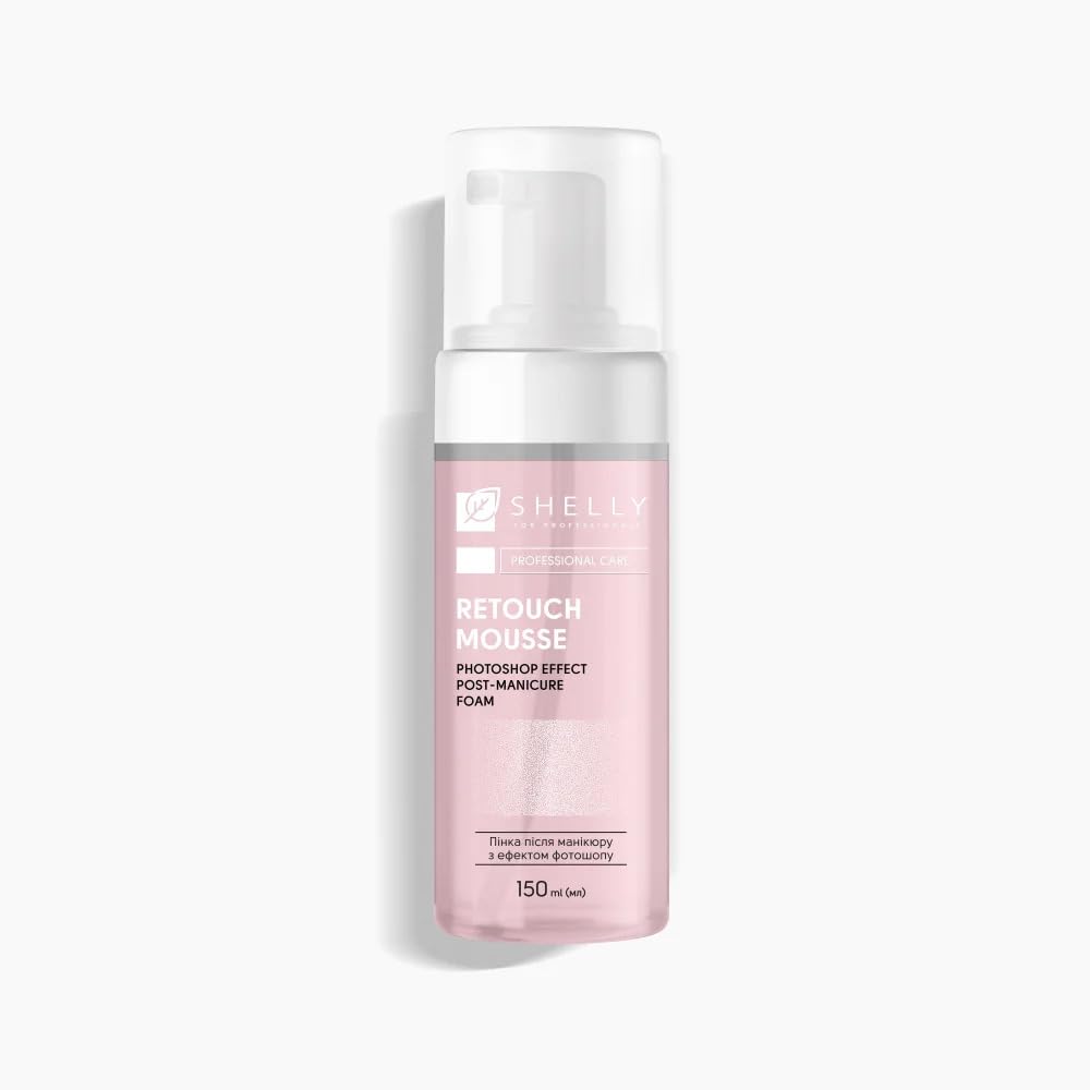 Shelly Retouch Mousse – Post-Manicure Cleansing & Soft-Focus Hand Finish – Lightweight Refreshing Foam for Professional & At-Home Manicure Care – 150 ml