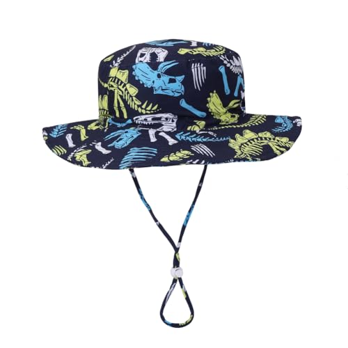 Baby Boys Swimsuit, 3-Piece Toddlers Swimsuit Trunk Long Sleeve Rashguard Swimwear and Sun Hat Set4