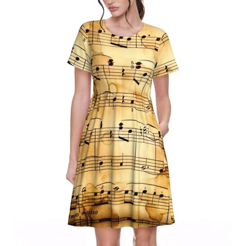 Robe d'été notes de musique idéale pour vos sorties et terrasses