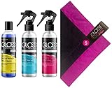 Latex Pflege PREMIUM SET - Latexpolitur Perfect SHINE SPRAY - Special WASH LATEX Waschmittel - WIPE Latexpoliertuch Small - Latexanziehhilfe EASY GLIDE SPRAY