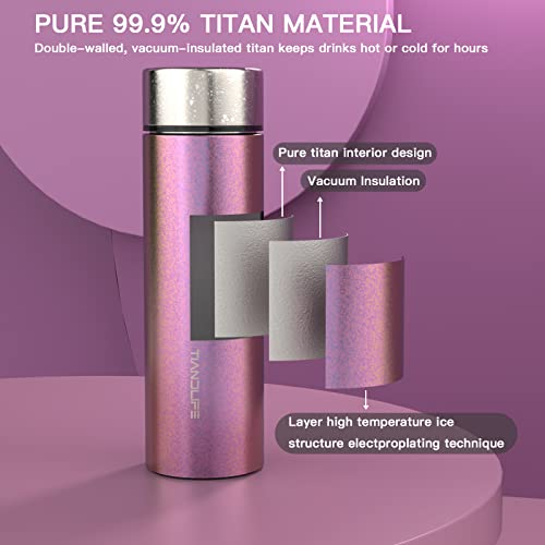 Titanium-Bottle5-oz150ml-Thermos-Water-Bottle-Insulated-Titanium-Bottle-Keeps-Drinks-Hot-or-ColdPerfect-for-Purse-or-Kids-Lunch-Bag