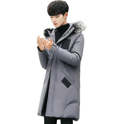 Chaqueta de invierno de longitud media para hombre para protegerte del frío con estilo coreano