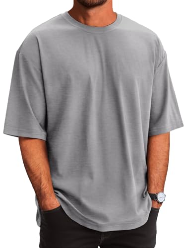 Runcati Mens Casual T-Shirts Short Sleeve Lightweight Oversized…