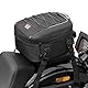 KEMIMOTO Motorrad Tasche 7-12L, wasserdichte Motorrad Hecktasche, große Kapazität, erweiterbare Satteltasche, Gepäckträgertasche, einfache Montage, schwarz