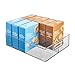 iDesign Divided Plastic Storage Organizer Bin Tote with Handles for Kitchen, Fridge, Freezer, Pantry, Under Sink, and Cabinet Organization, BPA-Free, 12" x 4" x 14.5", Clear