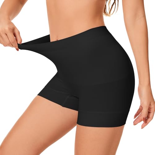 Prontiaduscire Braga Faja Reductora Mujer Invisible Pantalon Adelgazante Vientre Plano Anti-Rozaduras Braguitas Moldeadoras Shapewear Control de Abdomen Sin Costuras - 216EU1 Negro XL