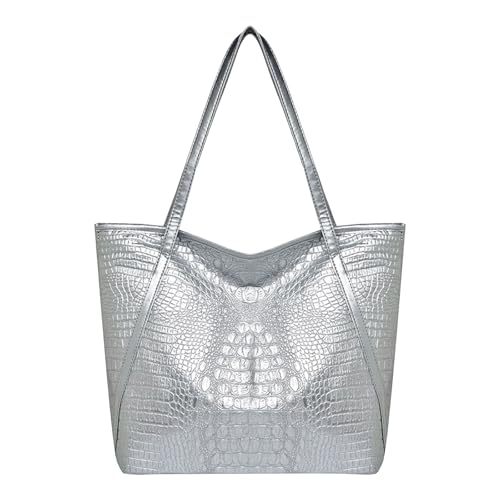 Sac de plage en maille pour femme grand fourre-tout en cuir souple