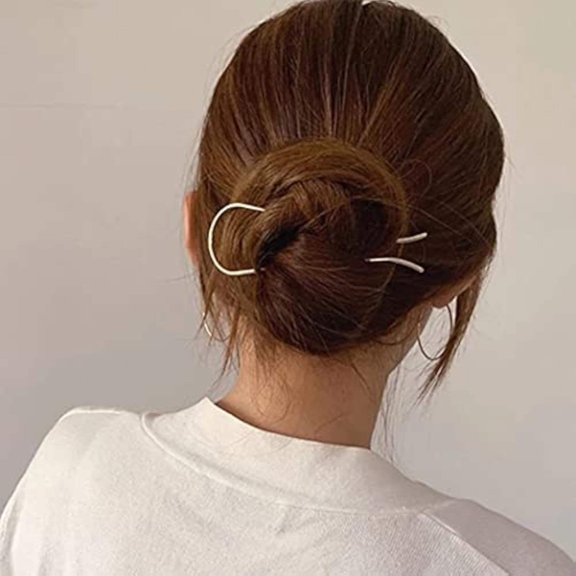 Elegant U Shaped Metal Hair Chignon Pins