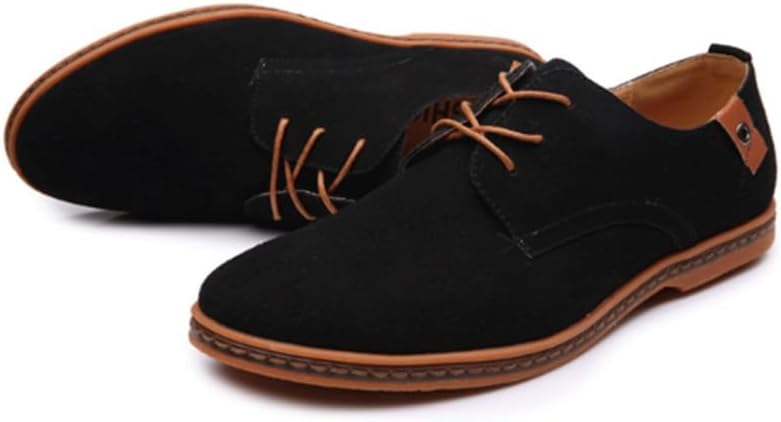 HBJWOV Men's Leather Shoes Casual Commuting Versatile