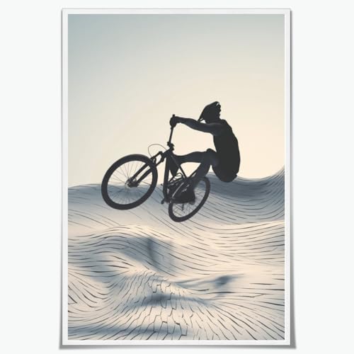 Artellix Boys BMX Sports Wall Art 8x12 Canvas Poster