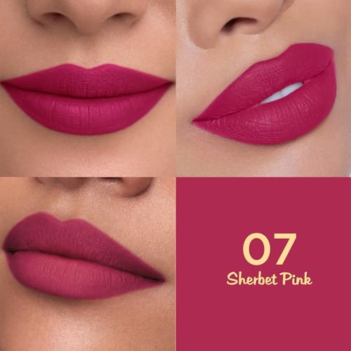 Image of Glam21 Lip Seduction Non- Transfer Crayon Lipstick up to 12 Hours Stay | Lightweight & Longlasting|Creamy Matte | Smudge Proof - 3.6gm|Sherbet Pink|07