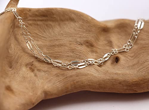 Image of ASCOMY Anklets for Women 14K Gold Plated Anklets for Women Waterproof Ankle Bracelets for Women Gold Layered Shining Anklet Dainty Lip Chain Anklets Summer Beach Foot Chain Jewelry Gifts