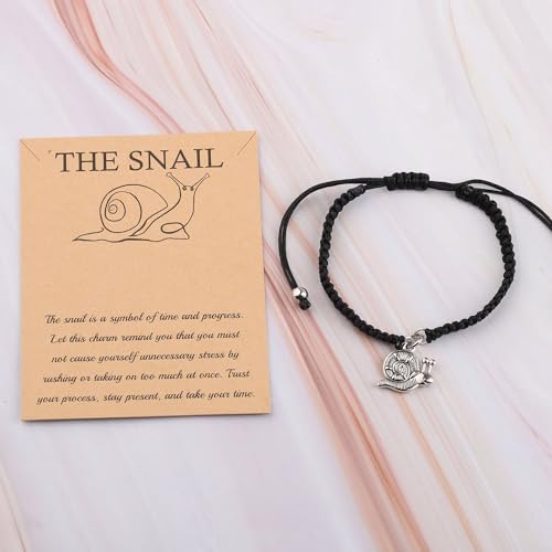 MAOFAED Snail Handmade Bracelet For Men & Women - Symbol of Time & Progress - Gift for Snail Lovers3
