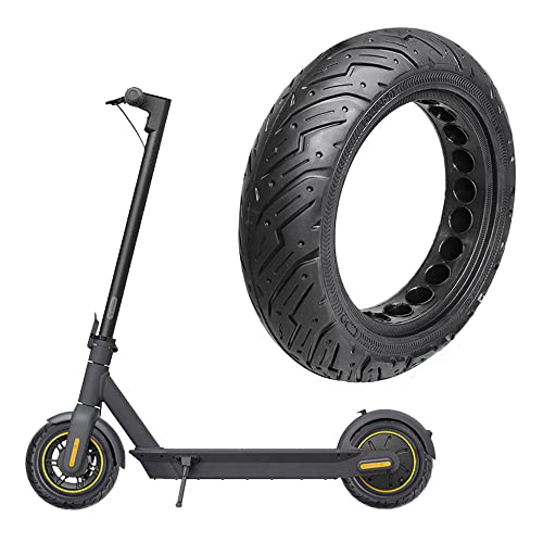 10 Inch Electric Scooter Wheel Solid Tire Replacement For Segway Ninebot Max G30P/G30Lp,Mini Bike Wheels Replacement Parts,10X2.5 Anti‑Explosion Rubber Front/Rear Tires #TOP5
