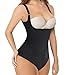 Junlan Waist Trainer Body Shaper Bodysuit Women Corset Cincher Shapewear Open Bra for Weight Loss (XL, Black Shapewear Body Control)