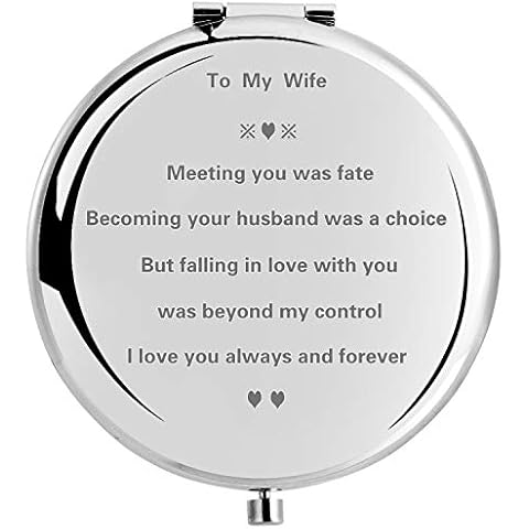 wompolle Wife Gifts Romantic for Birthday Mothers Day, Wife Gifts for Bride, for Her, Women Gift Present for Valentines Day, Ideas from Husband,Novelty Gift For Wife,anniversary, 2.6in (to my wife) Cover