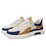 Legou Zapatos casuales para hombre con cordones, Khaki, 41 1/3 EU