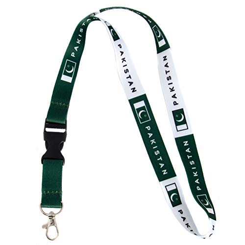 Country of Pakistan Flag Car Keys ID Badge Holder Keychain Souvenir Pakistani (Lanyard)