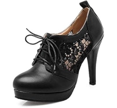 【BULLY】Women Laced up Shoes Womens Combat Knee High Boots Lace Up Knight Boots Block
