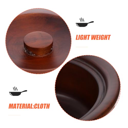 Homoyoyo Wood Bowl with Lid Solid Wooden Salad Bowl for Fruit Rice Soup and Noodles Smooth Edges Easy-Clean Serving for Home Restaurant Canteen or Bar Use by Homoyoyo - Used condition - Image 9