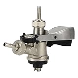 Coupleur de fût de bière de type S avec porte de décompression - Convient à la plupart des fûts de bière