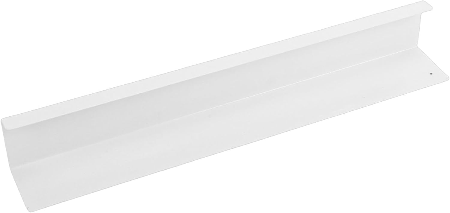 Wall Floating Shelf No Drill Magnetic Attachment Shower Organizer for Bathroom Carbon Steel Picture Shelf (White)