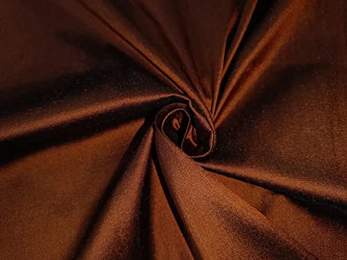 Soie Dupioni cuivre et noir, le tissu noble pour donner vie à vos idées