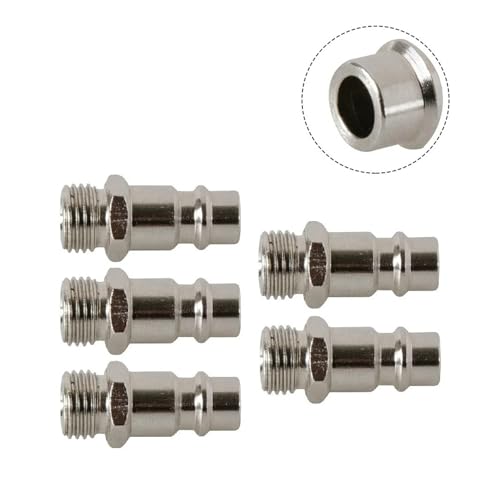 Racor neumático para compresor de aire con conector de acoplamiento rápido y rosca macho pack de 5 5
