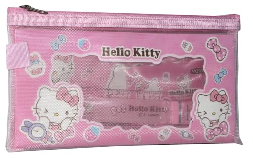 Image of Crackles Birthday Return Gifts Cartoon Stationery Set for Kids Contatining A Ruler, two Pencils, Sharpener, Erasera and a mini note pad in pouch - Pack of 6