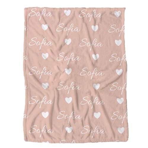 Custom Blanket?Personalized Baby Name Blanket?Soft Cozy Lightweight Throws Gifts for oddler, Kids Baby Shower 40 x 30 Inch for Baby